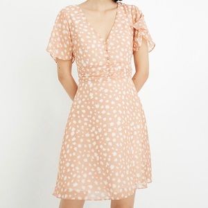 MADEWELL Ruched waist mini dress holiday party NEW